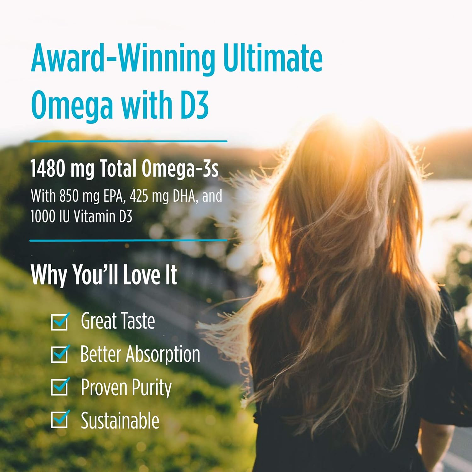 Nordic Naturals Ultimate Omega Xtra, Lemon Flavor - 60 Soft Gels - 1480 mg Omega-3 + 1000 Immune Health - 30 Servings